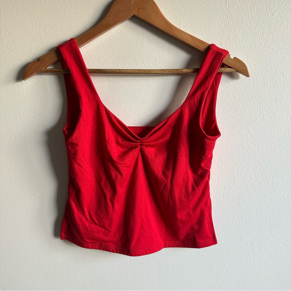 Red Going Out Crop Top
